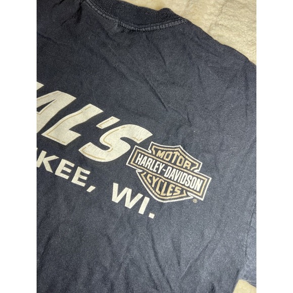Vintage 1994 Harley Davidson Tshirt Milwaukee, Wisconsin Lined Sleeves - Picture 11 of 15